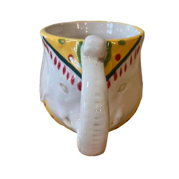 Unique Elephant Painted Coffee/tea/chocolate Mug/Cup Boho Circus - Picture 2 of 8